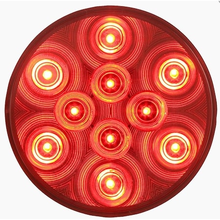 Optronics Red Stop/Turn/Tail Light, Pl-3 Connection, 12/24V STL43R24B